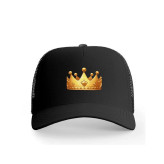 کلاه کپ پاد آفرین مدل تاج پادشاهی طرح هندسی جنس کتان مناسب اسپرت روزمره مهمانی