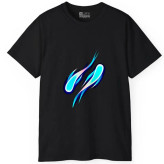 تی شرت آستین کوتاه مردانه پاد آفرین مدل ماهی کد302 طرح چاپ مقاوم جنس نخ پلی استر