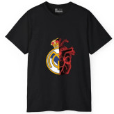 تی شرت آستین کوتاه مردانه پاد آفرین مدل قلب رئال کد 141 نخ پلی استر