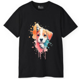 تیشرت آستین کوتاه مردانه پاد آفرین مدل حیوانات سگ کد 1897 طرح چاپ مقاوم