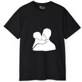 تیشرت آستین کوتاه مردانه پاد آفرین مدل پدر پسر کد 1815 طرح چاپ مقاوم نخ پلی استر