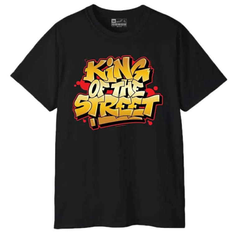 تیشرت آستین کوتاه مردانه پاد آفرین مدل کینگ طرح چاپ کد 1114