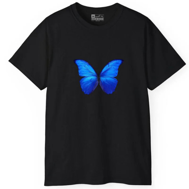 تی شرت آستین کوتاه مردانه پاد آفرین مدل پروانه کد 5 طرح چاپ مقاوم جنس نخ پلی استر