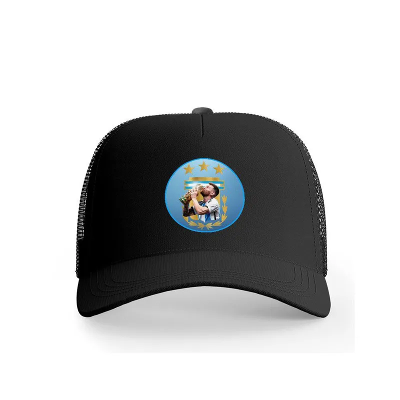 کلاه کپ پاد آفرین مدل لیونل مسی جام جهانی کد 135 طرح تیم ورزشی مناسب اسپرت و روزمره