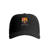 کلاه کپ پاد آفرین مدل فوتبالی بارسلونا کد 799 کتان زنانه مردانه