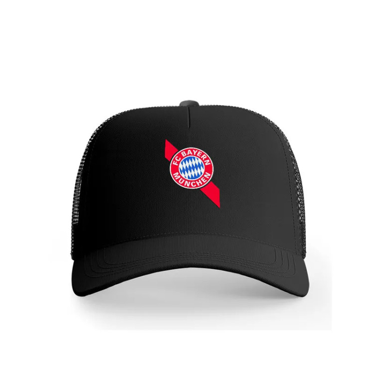 کلاه کپ پاد آفرین مدل فوتبالی بایرن مونیخ جنس کتان طرح تیم ورزشی مناسب فصل بهار تابستان پاییز زمستان