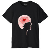 تیشرت آستین کوتاه مردانه پاد آفرین مدل روانشناسی کد 514 طرح چاپ