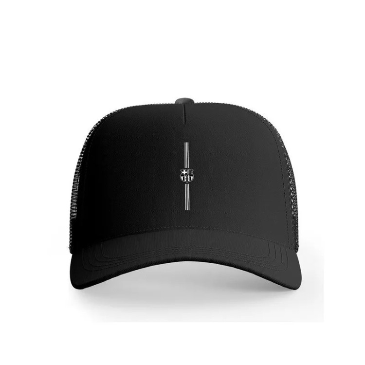 کلاه کپ پاد آفرین مدل فوتبالی بارسلونا طرح تیم ورزشی جنس کتان قابل تنظیم