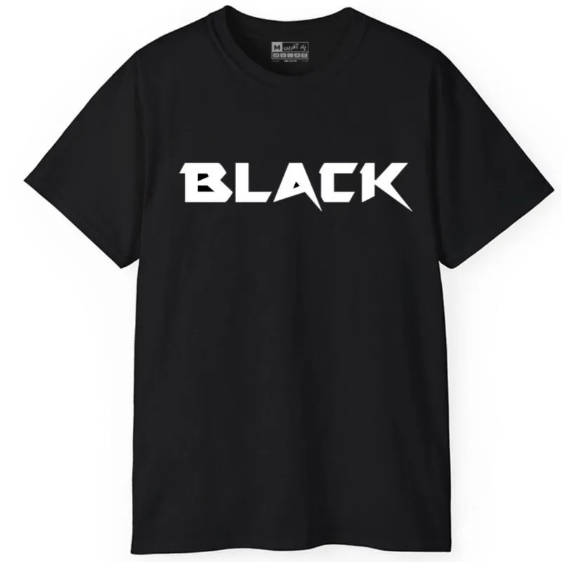 تی شرت آستین کوتاه مردانه پاد آفرین مدل کلمه کد 265 طرح چاپ مقاوم