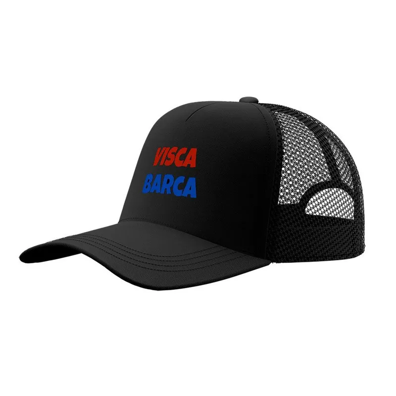 کلاه کپ پاد آفرین مدل فوتبالی بارسلونا طرح تیم ورزشی جنس کتان قابل تنظیم