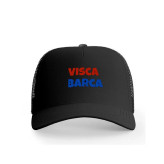 کلاه کپ پاد آفرین مدل فوتبالی بارسلونا طرح تیم ورزشی جنس کتان قابل تنظیم