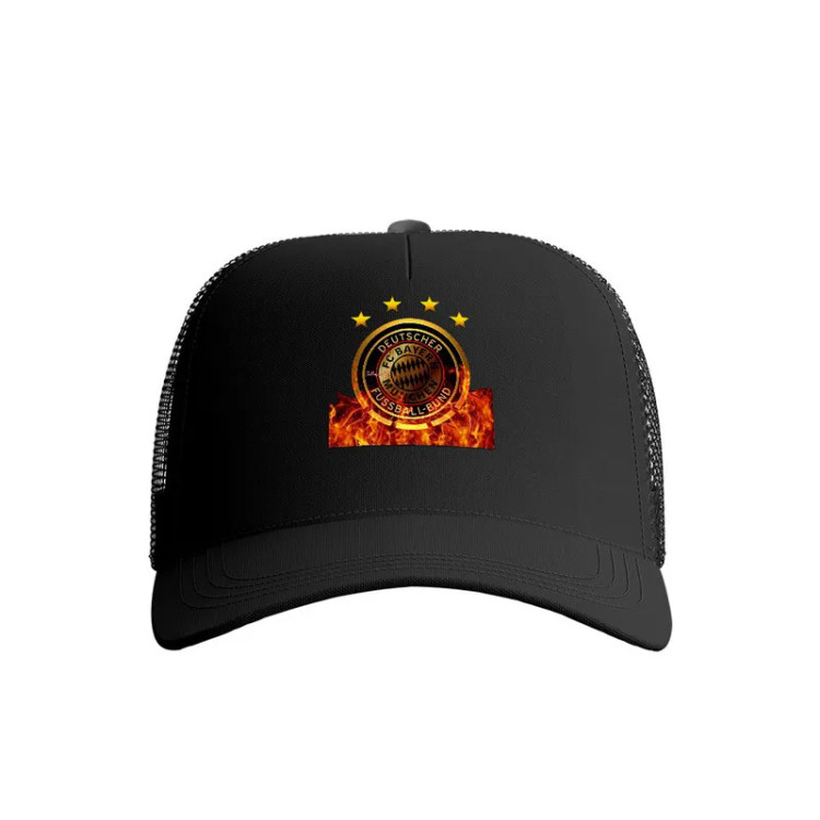 کلاه کپ پاد آفرین مدل فوتبالی بایرن مونیخ کد 577 جنس کتان قابل تنظیم آفتاب گیر