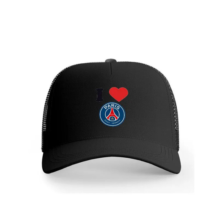 کلاه کپ پاریس سنت ژرمن PSG پاد آفرین مدل فوتبالی کد 126 جنس کتان مناسب اسپرت روزمره