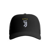 کلاه کپ پاد آفرین مدل فوتبالی یوونتوس طرح تیم ورزشی کد 735 مناسب زنانه و مردانه