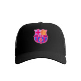 کلاه کپ پاد آفرین مدل فوتبالی بارسلونا کد 794 مناسب اسپرت و روزمره جنس کتان