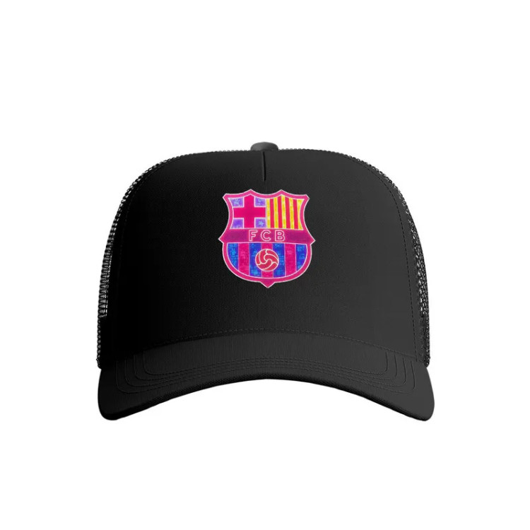 کلاه کپ پاد آفرین مدل فوتبالی بارسلونا کد 794 مناسب اسپرت و روزمره جنس کتان