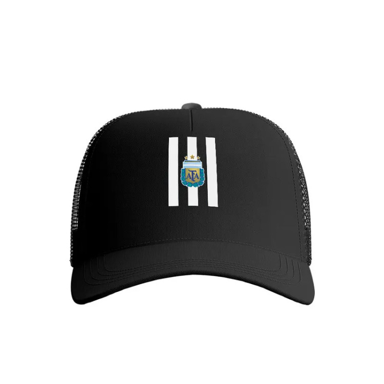 کلاه کپ پاد آفرین مدل فوتبالی آرژانتین طرح اسپرت و روزمره جنس کتان قابل تنظیم