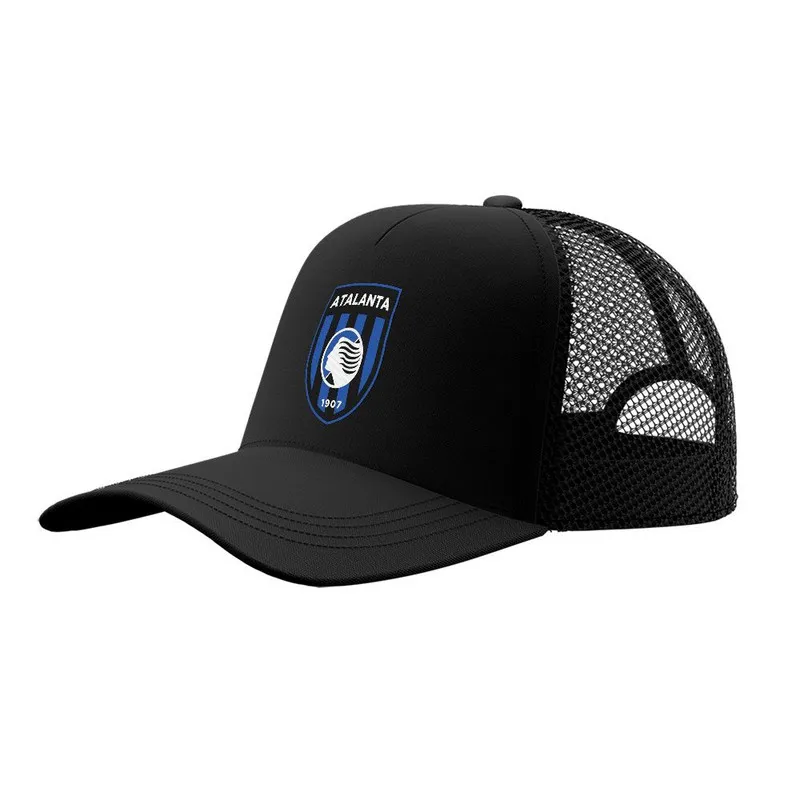 کلاه کپ پاد آفرین مدل فوتبالی آتالانتا کد 82 طرح تیم ورزشی مناسب اسپرت و روزمره جنس کتان قابل تنظیم