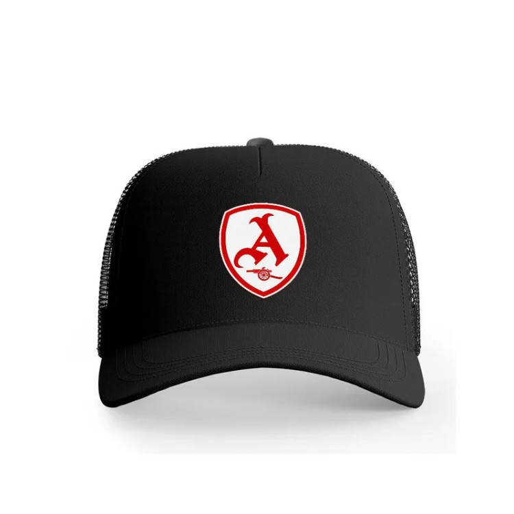 کلاه کپ پاد آفرین مدل فوتبالی آرسنال طرح تیم ورزشی جنس کتان مناسب اسپرت و روزمره