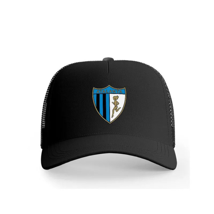 کلاه کپ آفتاب گیر پاد آفرین مدل فوتبالی آتالانتا کد 88 جنس کتان قابل تنظیم