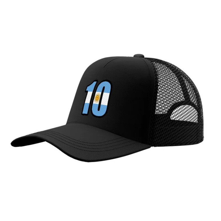 کلاه کپ پاد آفرین مدل لیونل مسی طرح فوتبالی قابل تنظیم جنس کتان