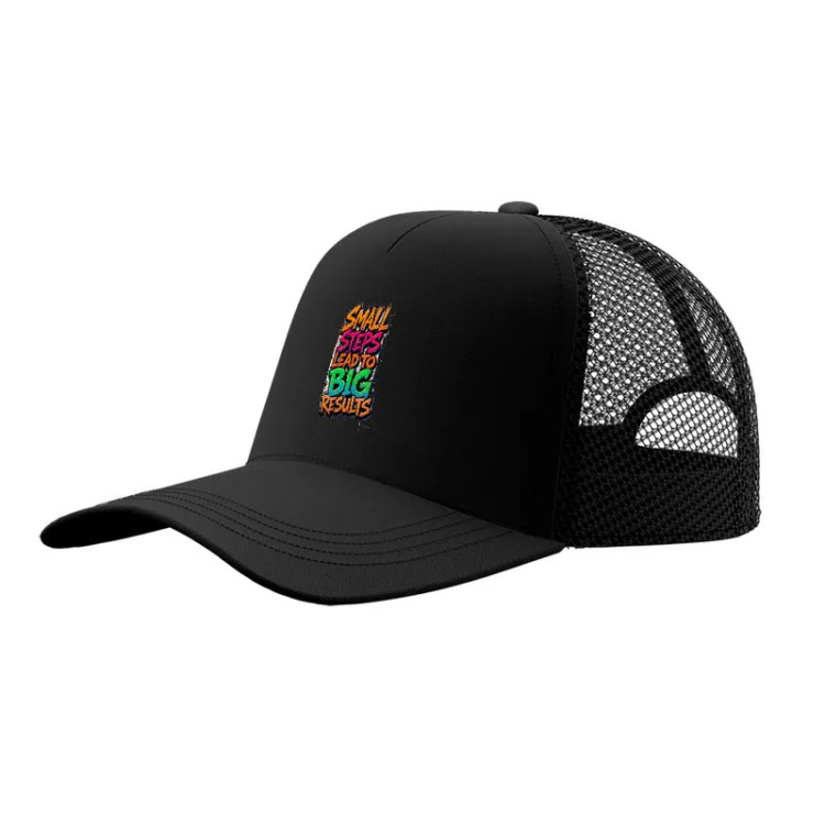 کلاه کپ پاد آفرین مدل جمله انگلیسی کد 10 جنس کتان طرح ساده آفتاب گیر قابل تنظیم