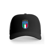 کلاه کپ پاد آفرین مدل فوتبالی ایتالیا کد 65 جنس کتان طرح تیم ورزشی مناسب پاییز بهار تابستان زمستان