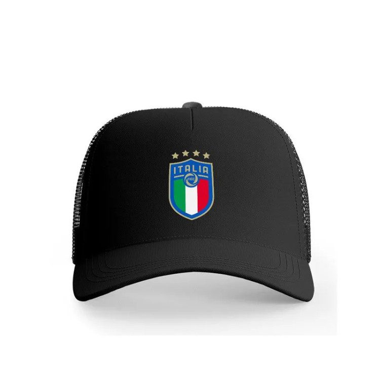 کلاه کپ پاد آفرین مدل فوتبالی ایتالیا کد 65 جنس کتان طرح تیم ورزشی مناسب پاییز بهار تابستان زمستان