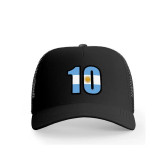 کلاه کپ پاد آفرین مدل لیونل مسی طرح فوتبالی قابل تنظیم جنس کتان