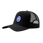 کلاه کپ پاد آفرین مدل فوتبالی اینتر میلان کد 74 طرح تیم ورزشی جنس کتان قابل تنظیم