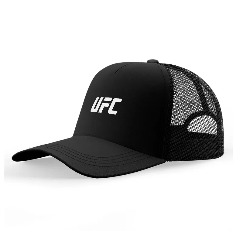 کلاه کپ پاد آفرین مدل UFC طرح ساده جنس کتان قابل تنظیم محافظت در برابر آفتاب