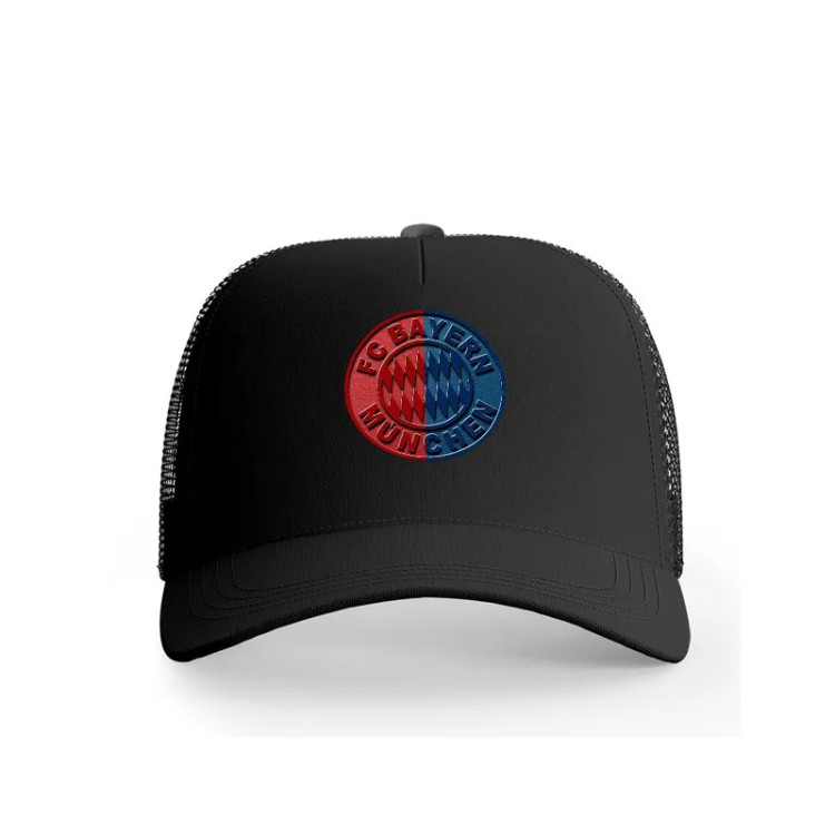 کلاه کپ پاد آفرین مدل فوتبالی بایرن مونیخ طرح تیم ورزشی جنس کتان قابل تنظیم