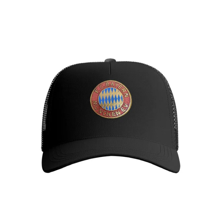 کلاه کپ پاد آفرین مدل فوتبالی بایرن مونیخ طرح ورزشی کتان قابل تنظیم