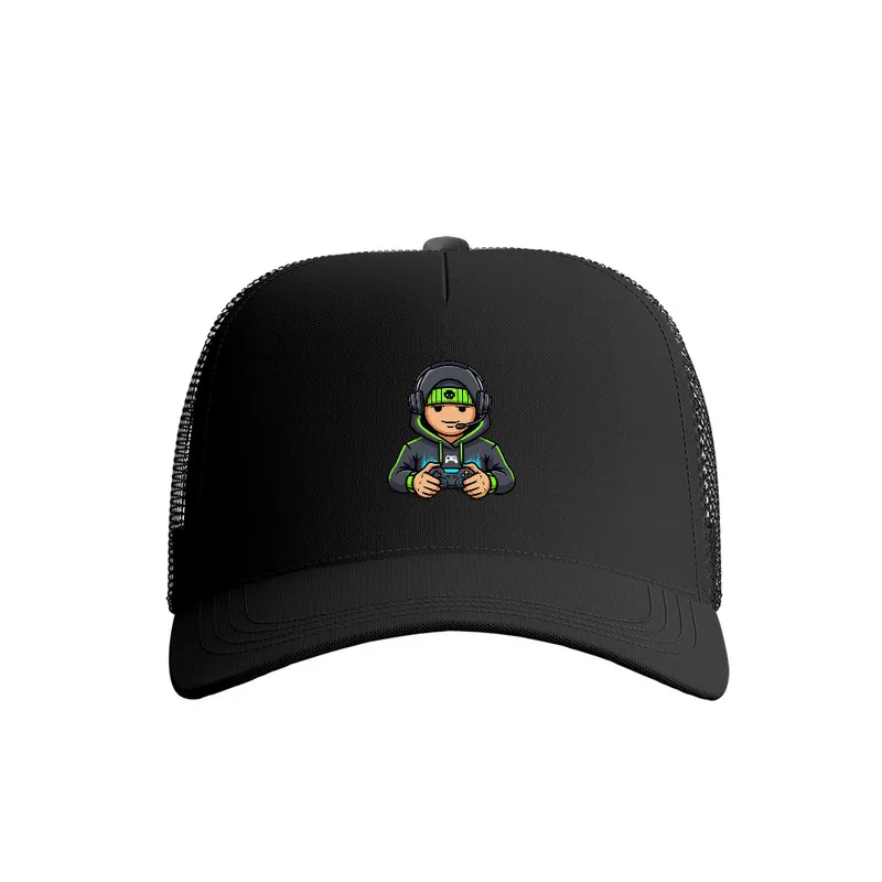 کلاه کپ پاد آفرین مدل گیمر کد 159 جنس کتان مناسب فصل بهار، تابستان، پاییز و زمستان