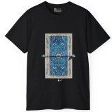 تیشرت آستین کوتاه مردانه مدل تنیس طرح دار یقه گرد جنس نخ و پلی استر