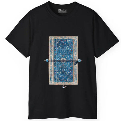 تیشرت آستین کوتاه مردانه مدل تنیس طرح دار یقه گرد جنس نخ و پلی استر