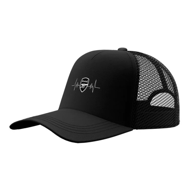 کلاه کپ ورزشی آرسنال مدل فوتبالی طرح تیم ورزشی جنس کتان مناسب خانم ها و آقایان