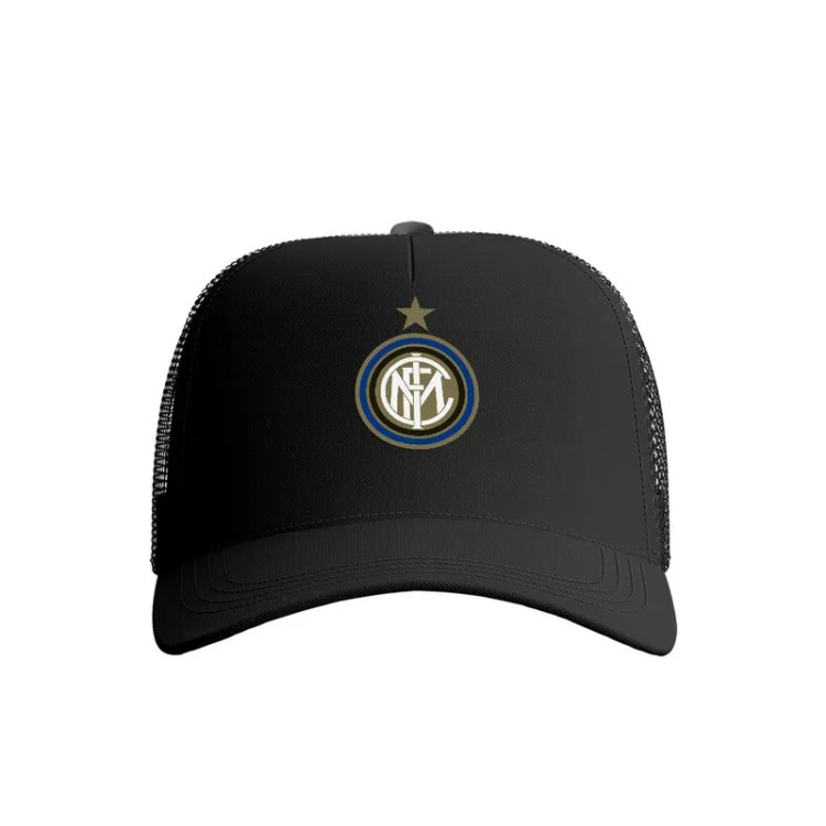 کلاه کپ پاد آفرین مدل فوتبالی اینتر میلان کد 711 جنس کتان مناسب اسپرت و روزمره