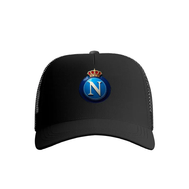 کلاه کپ پاد آفرین مدل فوتبالی ناپولی کد 752 جنس کتان مناسب روزمره و اسپرت