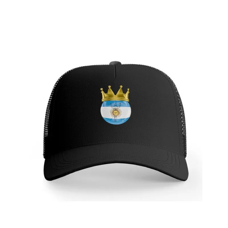 کلاه کپ پاد آفرین مدل فوتبالی آرژانتین جام جهانی کد 287 جنس کتان قابل تنظیم سبک وزن