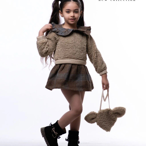 سارافون گرم تدی پشمی دخترانه