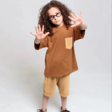 تیشرت و شلوارک پنبه لاکرا اسپرت در 6رنگ و سایز2تا8سال