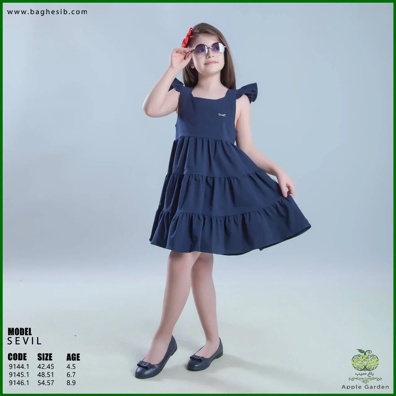 سارافون دخترانه کتان نخ تابستانی در دو رنگ و دو سایز5تا7سال