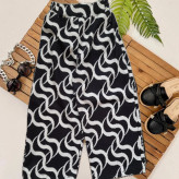 شلوار بگ مازراتی طرحدار دخترانه در سه طرح و سایز6تا13سال