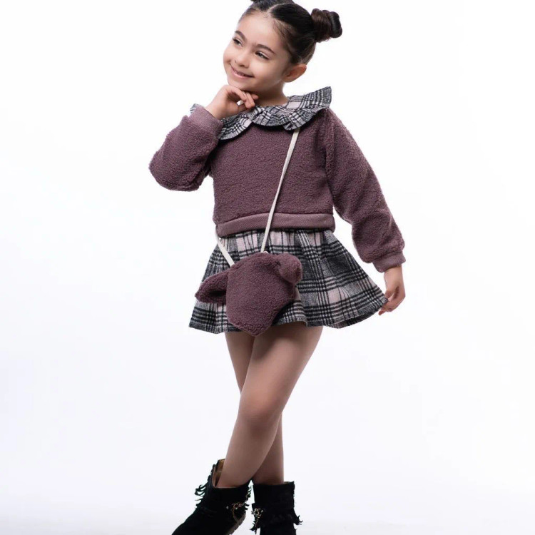 سارافون گرم تدی پشمی دخترانه