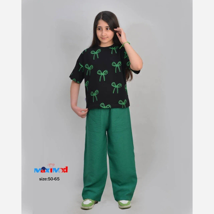 ست کراپ و شلوار شیک با رنگبندی متنوع