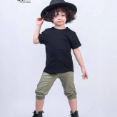 تیشرت و شلوارک پنبه کتان کیفیت عالی در 4رنگ و سایز45تا60