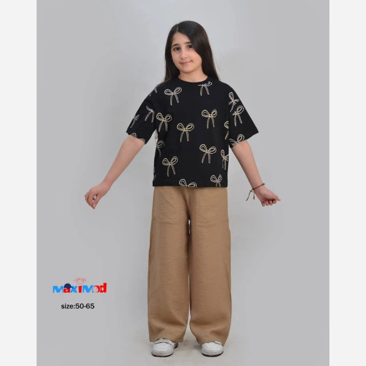 ست کراپ و شلوار شیک با رنگبندی متنوع