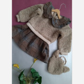 سارافون گرم تدی پشمی دخترانه