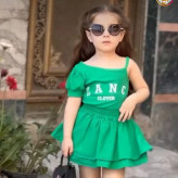 کراپ و دامن دخترانه پنبه در دو رنگ